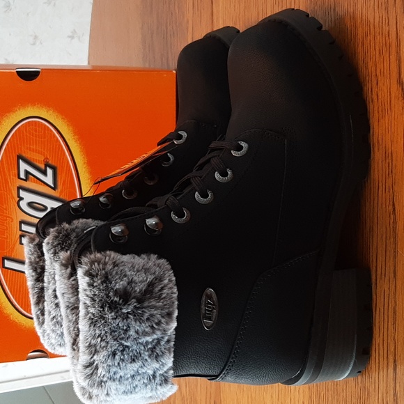 Lugz black boots with fur NEW - Picture 5 of 7